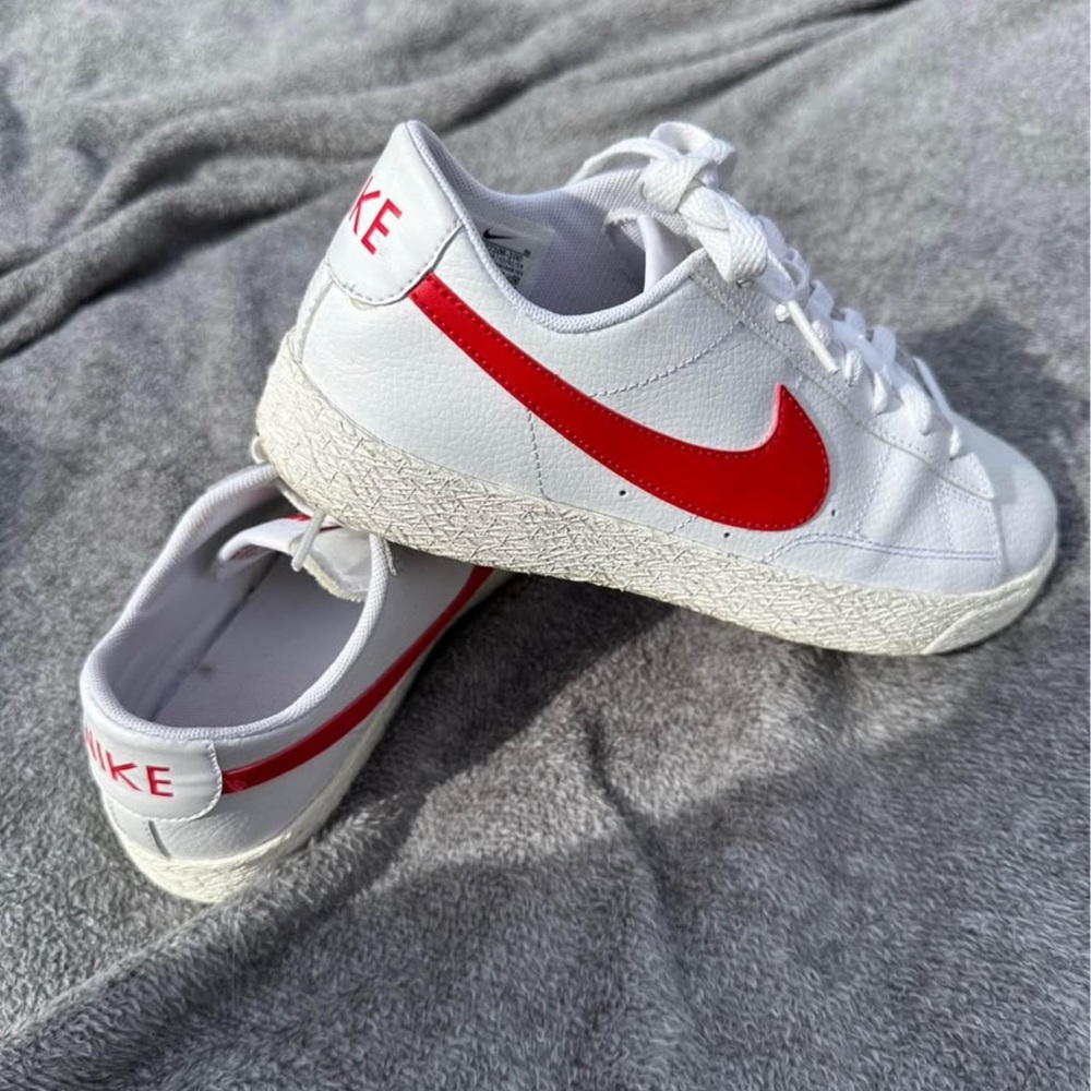 Nike Red and White Athletic Shoes